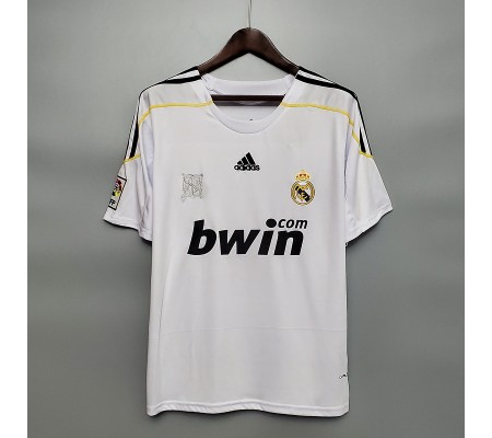 Real Madrid 09/10 Home White Soccer Jersey